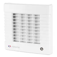 Вентилатор за баня Vents за стенен монтаж с автоматична клапа  22 W, 185 м3/ч, 190х190х98 мм, бял, MA 125