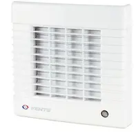 Вентилатор за баня Vents за стенен монтаж с автоматична клапа  26 W, 295 м3/ч, 212х212х114 мм, бял, MA 150