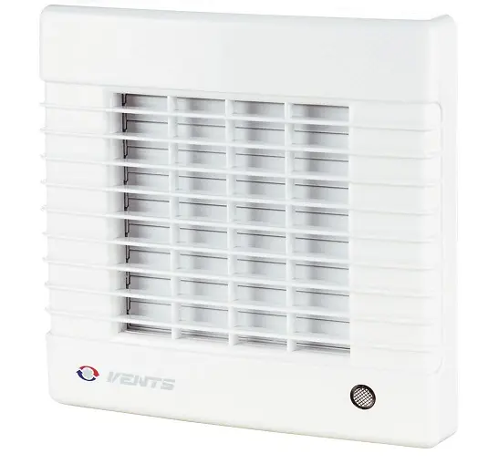 Вентилатор за баня Vents за стенен монтаж с автоматична клапа  26 W, 295 м3/ч, 212х212х114 мм, бял, MA 150