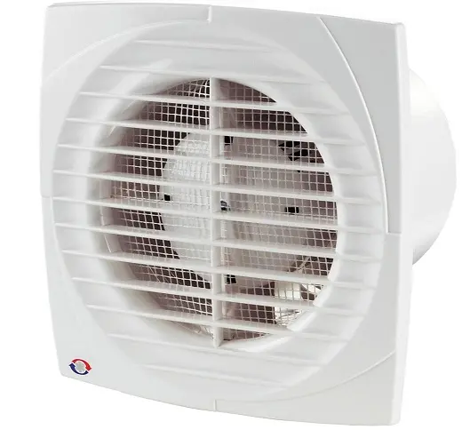Вентилатор за баня Vents за стенен монтаж квадратен  24 W, 292 м3/ч, 205x205x132 мм, бял, DL 150