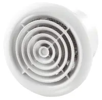 Вентилатор за баня Vents за стенен монтаж кръгъл  16 W, 155 м3/ч, ф 166х110 мм, бял, PF 125