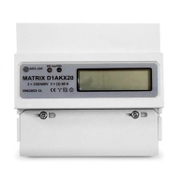 Двойнотарифен трифазен електромер Aski с LCD дисплей  5-60 A, Matrix D1AKX20 - product - 029 ELM 796