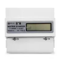 Двойнотарифен трифазен електромер Aski с LCD дисплей  5-60 A, Matrix D1AKX20