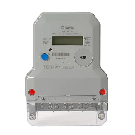 Двойнотарифен трифазен електромер Makel с LCD дисплей  100 A, T700.2251
