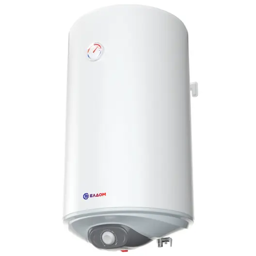 Бойлер Eldom емайлиран вертикален със сух тръбен нагревател  80 л, 2000 W, 835x462 мм, WV08046D