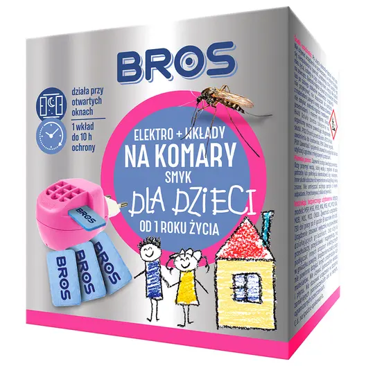 Електрически изпарител Bros против комари детски комплект с 10 бр. таблетки