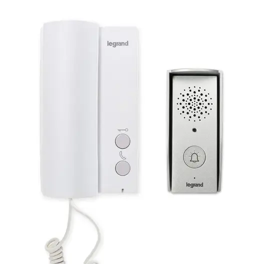 Домофон апартаментен Legrand за открит монтаж  бял, One Family