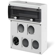 Табло електроразпределително Scame за работна станция  212x415x110 мм, 66 IP - product - 029 LGR1028