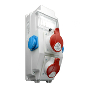 Табло електроразпределително Sez за работна станция  180x343x163 мм, 400 V, 16А/32 A, 44 IP - product - 029 MDT 415