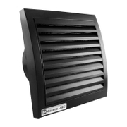 Вентилатор MMotors за стенен монтаж квадратен с клапа 18 W, 95 м3/ч, 190х189х73 мм, черен, MM 125 - product - 029 MDV 670
