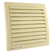 Вентилатор MMotors за стенен монтаж квадратен с клапа 17 W, 95 м3/ч, 150х149х78 мм, кремав, MM 100 - product - 029 MDV 710
