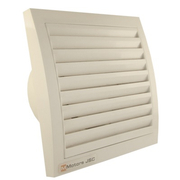 Вентилатор MMotors за стенен монтаж квадратен с клапа 16 W, 105 м3/ч, 150х149х78 мм, бежов, MM 100 - product - 029 MDV 745