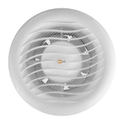 Вентилатор MMotors за стенен монтаж кръгъл с клапа 14 W, 105 м3/ч, ф 145х76 мм, бял, MMB 100 - product - 029 MDV 747