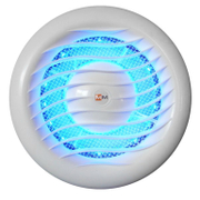 Вентилатор MMotors за стенен монтаж кръгъл с клапа и осветление 16 W, 105 м3/ч, ф 145х76 мм, бял, MM 100 - product - 029 MDV 788