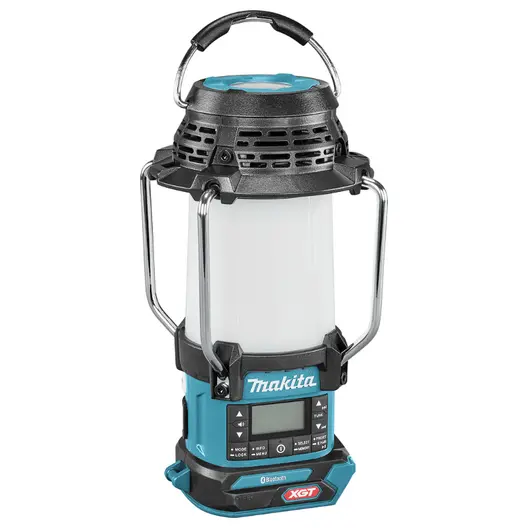 Радиоприемник Makita с фенер  без батерия и зарядно, 40 V, 310 lm, 145 lx, MR009GZ