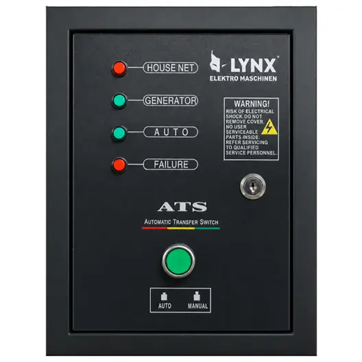 Табло командно LYNX Elektro Maschinen за генератор  220-400 V, ATS