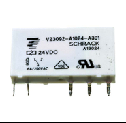 Реле Schrack Technik миниатюрно за печатни платки  1 C/O, 6 A, 24 V, DC, SNR - product - 029 SRK 643