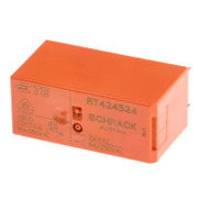 Реле Schrack Technik миниатюрно за печатни платки  2 C/O, 8 A, 24 V, AC, RT424524 - product - 029 SRK1088