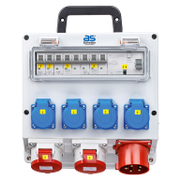 Табло електроразпределително as - Schwabe за работна станция  280x235x118 мм, 400 V, 32 A, 44 IP, 22 kVA, FIXO 3 - product - 029 UNI1160