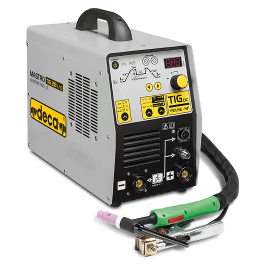Електрожен Deca инверторен TIG и MMA  200 DC A, 230 V, 1-5 мм, 4 м, аргон, MASTROTIG 218 DC LAB