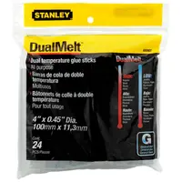 Патрон за топло лепене Stanley универсален  11.3 мм, 100 мм, сив, 24 бр., 1-GS20DT