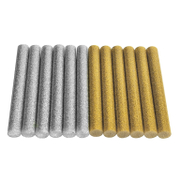 Патрон за топло лепене Stanley за декорация  12 мм, 100 мм, златен и сребърен брокат, 12 бр., STHT1-70437 - product - 030 STY 817