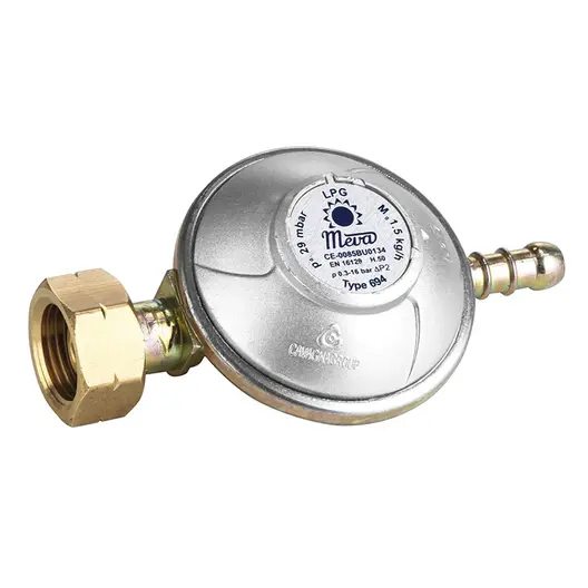 Редуцир вентил Meva за пропан-бутан  0.05 bar, 1/2", G1/4 L