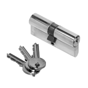 Ключалка секретна Lob асиметрична с 3 ключа  31/56 DIN, никел, WA54 - product - 031 ALX 143