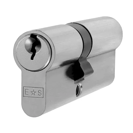 Ключалка секретна Metal асиметрична с 3 ключа  30/50 DIN, никел
