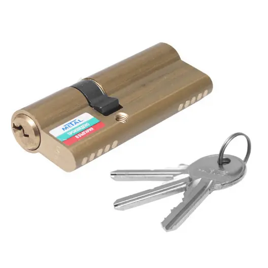 Ключалка секретна Metal асиметрична с 3 ключа  30/50 БДС