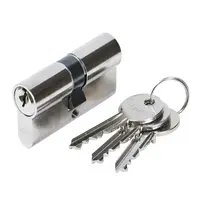 Ключалка секретна ABUS симетрична с 3 ключа 30/35 DIN, никел, E45 N 30/35B