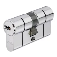Ключалка секретна ABUS симетрична ямкова с 5 ключа 40/50 DIN, никел, D6PS N 40/50 B