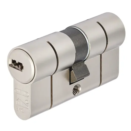 Ключалка секретна ABUS симетрична ямкова с 5 ключа 35/45 DIN, никел, D10PSNP 35/45