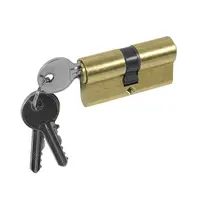 Ключалка секретна Metal симетрична с 3 ключа 30/30 БДС, месинг