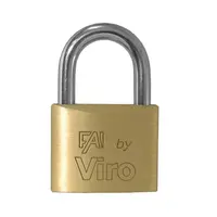 Катинар месингов Viro с нормално рамо  20х20x10 мм, 10 мм, ф 3.5 мм