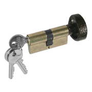 Ключалка секретна Sonico симетрична универсална с ръкохватка с 3 ключа 30/30 DIN, никел, Uni - product - 031 SNK 394