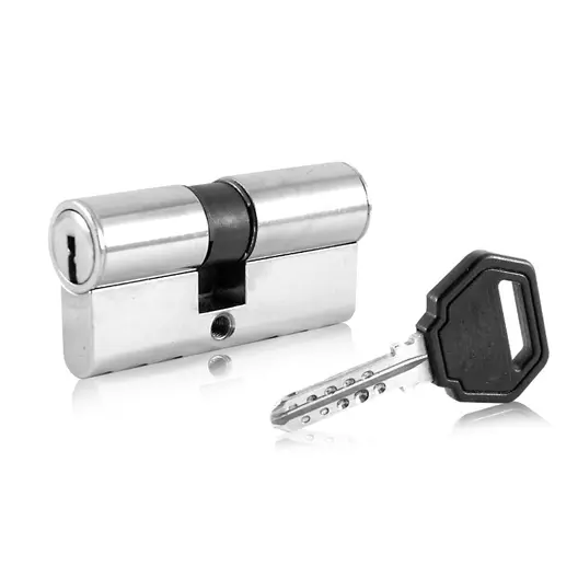 Секретна ключалка с кодиращ пин Codkey асиметрична ямкова  30/50 БДС, никел