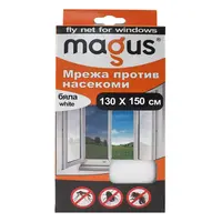Мрежа за насекоми Magus полиестерна за прозорец бяла  1300х1500 мм