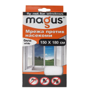 Мрежа за насекоми Magus за насекоми полиестерна за прозорец 1500х1800 мм, бяла - product - 032 ACM 023