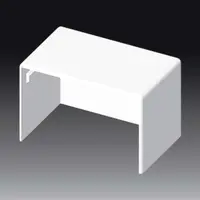 Капачка за кабелен канал Kopos  60х40 мм, бял, PVC, 8651 HB