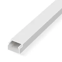 Кабелен канал Mutlusan  20x10x2000 мм, бял, PVC, Eko