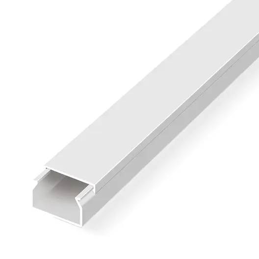 Кабелен канал Mutlusan  20x10x2000 мм, бял, PVC, Eko