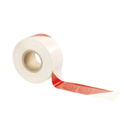 Лента сигнално-маркировъчна Extrapack полиетиленова  червено и бяло, 80мм х 500м - product - 032 BLG1914