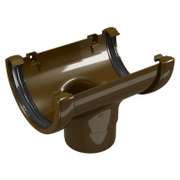 Казанче водосточно Devorex за улук от PVC  ф 80х120 мм, кафяво, Classic 120 - product - 032 DVR1206