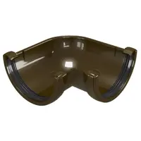 Ъгъл Devorex за улук от PVC  120 мм, 90 °, кафяв, Classic 120
