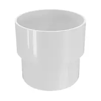 Муфа PVC Devorex за водосточни тръби  ф 80 мм, бяла, Classic 120