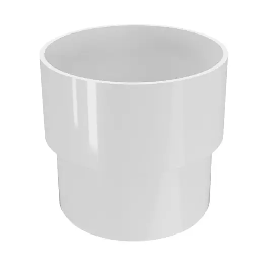 Муфа PVC Devorex за водосточни тръби  ф 80 мм, бяла, Classic 120