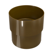 Муфа PVC Devorex за водосточни тръби  ф 100 мм, кафява, Elegance 140 - product - 032 DVR1556