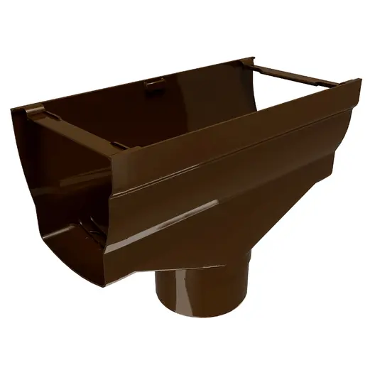 Казанче водосточно Devorex за улук от PVC  ф 100x140 мм, кафяво, Elegance 140