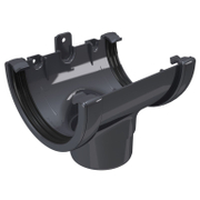 Казанче водосточно Devorex за улук от PVC  ф 80x120 мм, графит, Classic 120 - product - 032 DVR2104